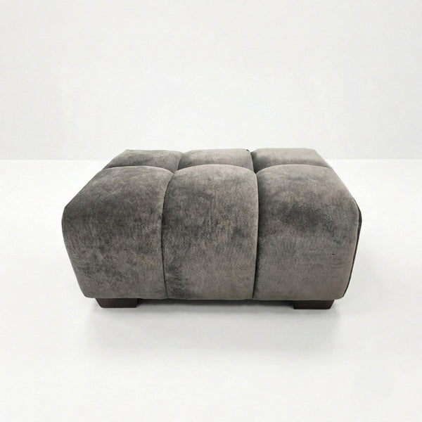 Regent Footstool — Cocoa Chocolate Mermaid Velvet — View 05