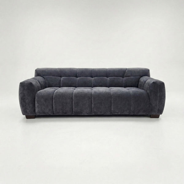 Regent 3 Seater Sofa — Steel Grey Mermaid Velvet — View 06