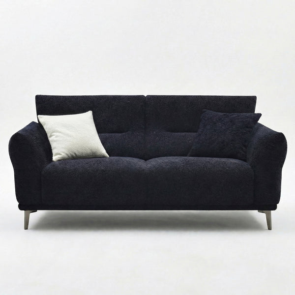Mayfair 3 Seater — Midnight Black Bouclé — Studio View