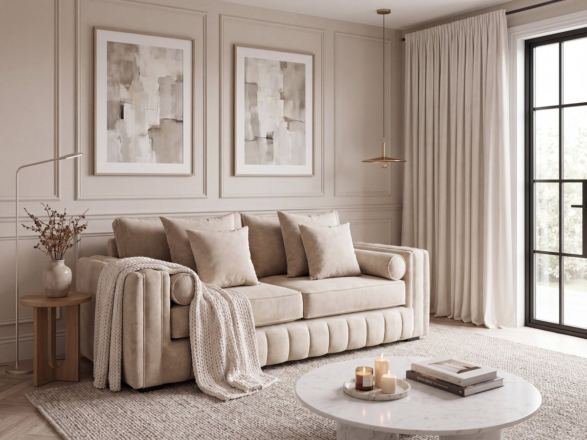 Beige Chenille