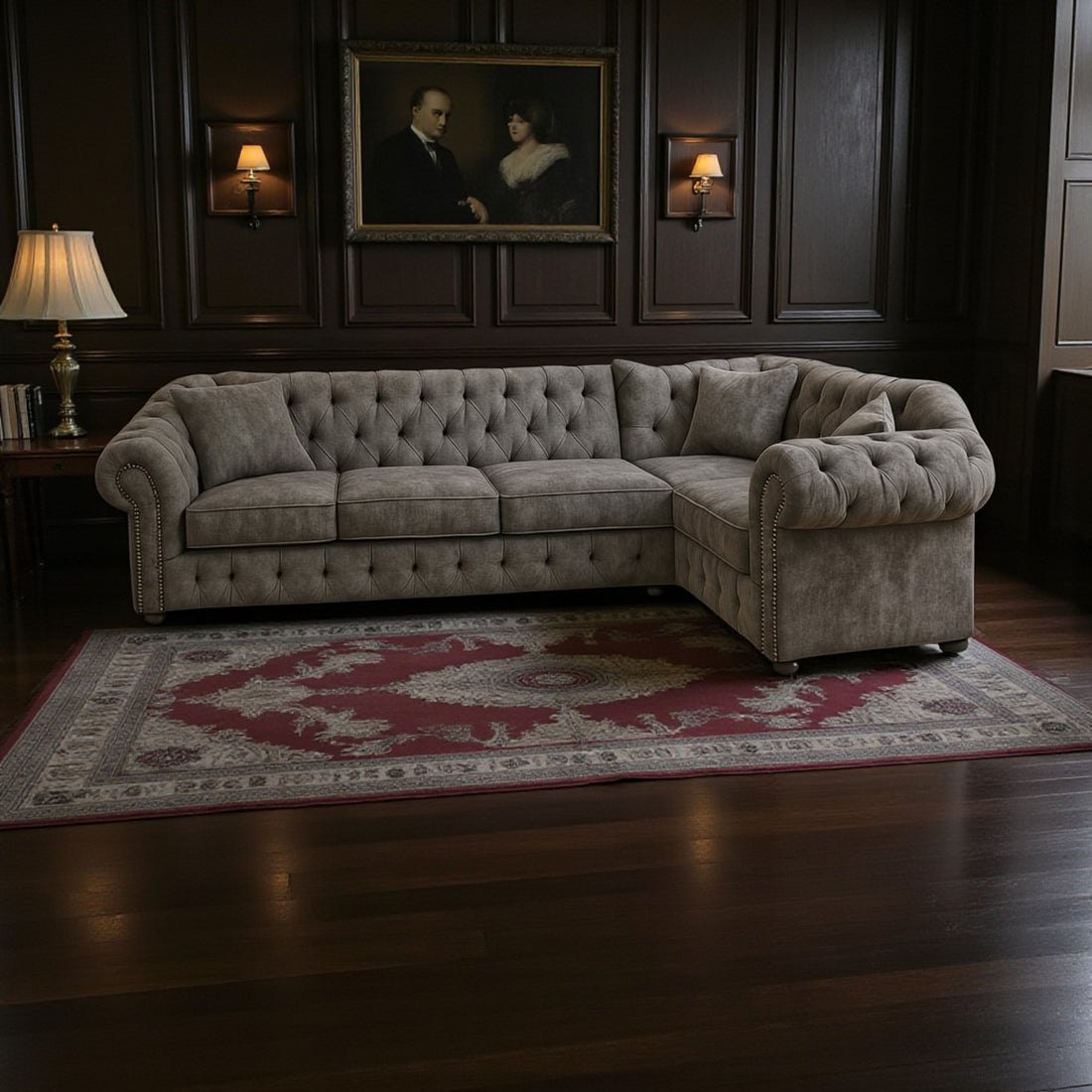 The Aligance 1C3 Scroll Arm Sofa