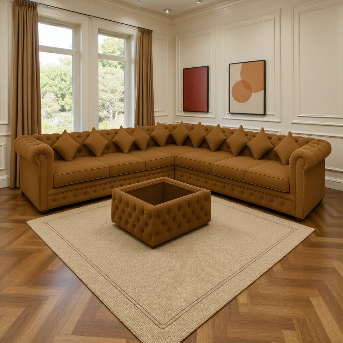 The Ashton 3C3 Chesterfield Grand Corner Sofa