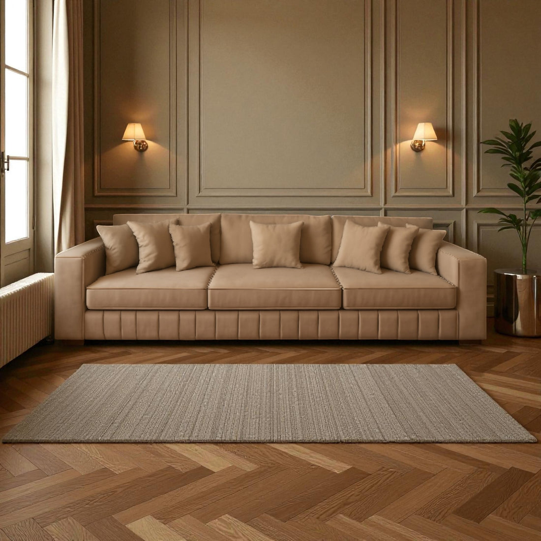 The Ashton Linen 4-Seater Sofa