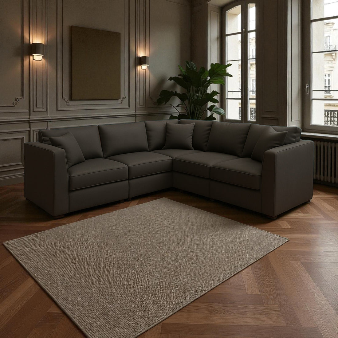 The Verona 2C2 Box Style Sofa – Modern Lounge