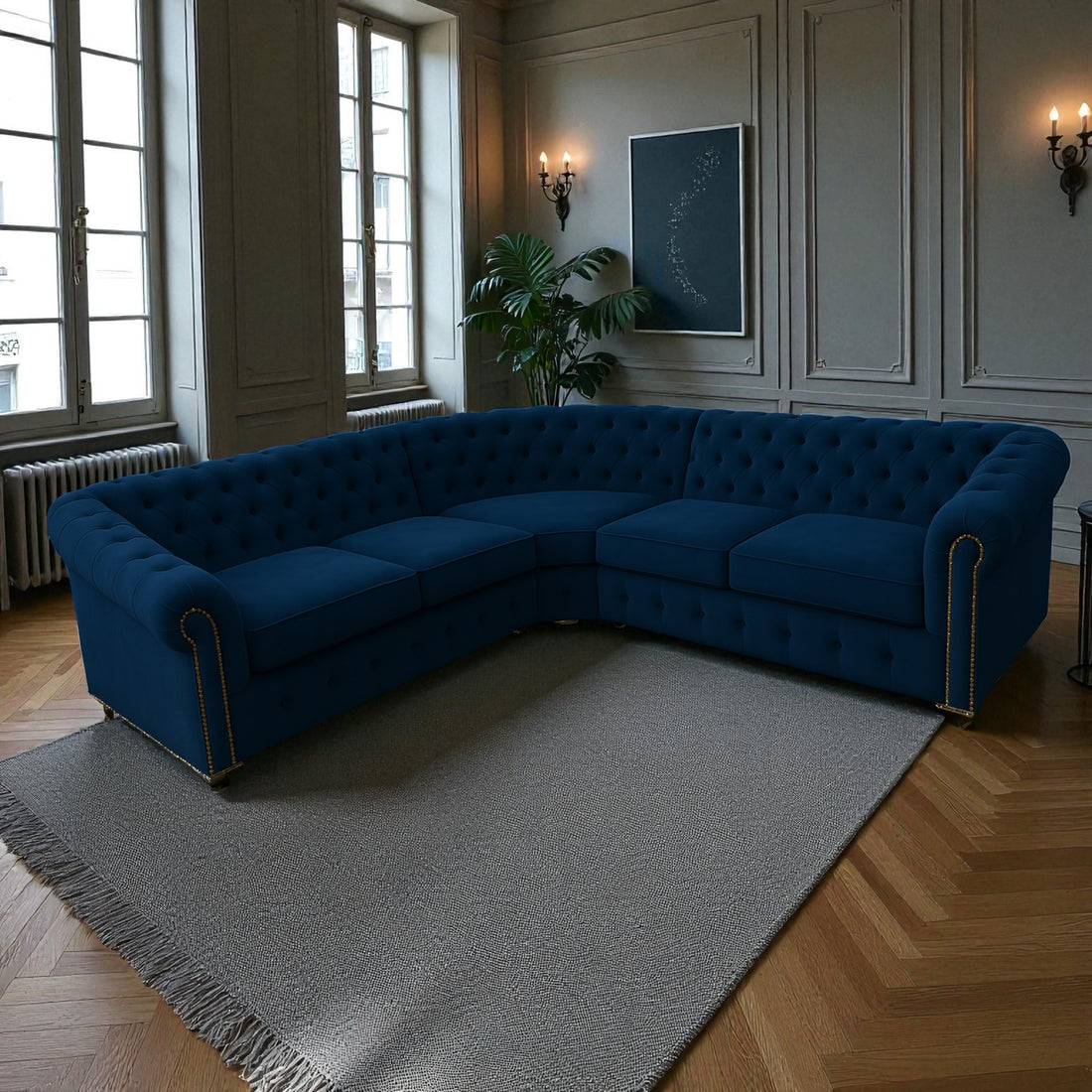 The Verona 2C2 Chesterfield Corner Suite