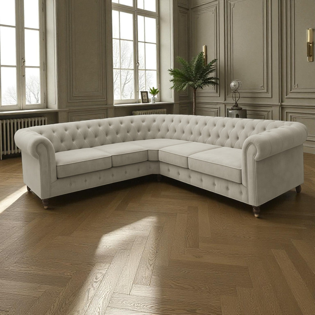 The Verona 2C2 Chesterfield Suite Deep Button